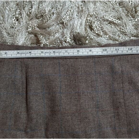 Vintage 60s Wool Skirt Suit SIZE 3/4 BROWN LINED - Picture 15 of 16